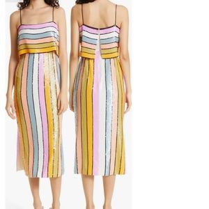 Veronica Beard Rainbow Sequin Dress